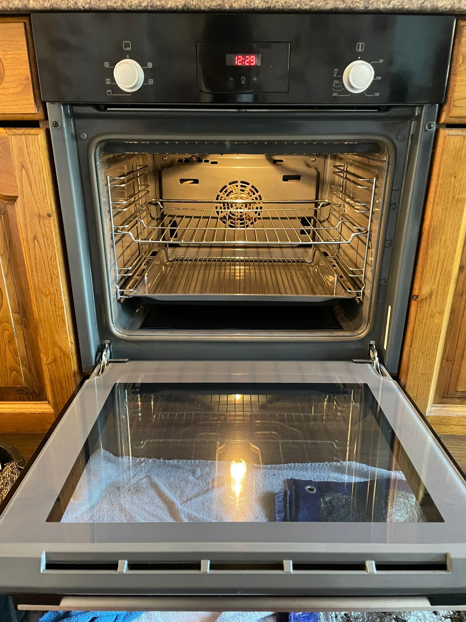 Single Fan Oven — Grease to Gleam in One Visit before professional cleaning