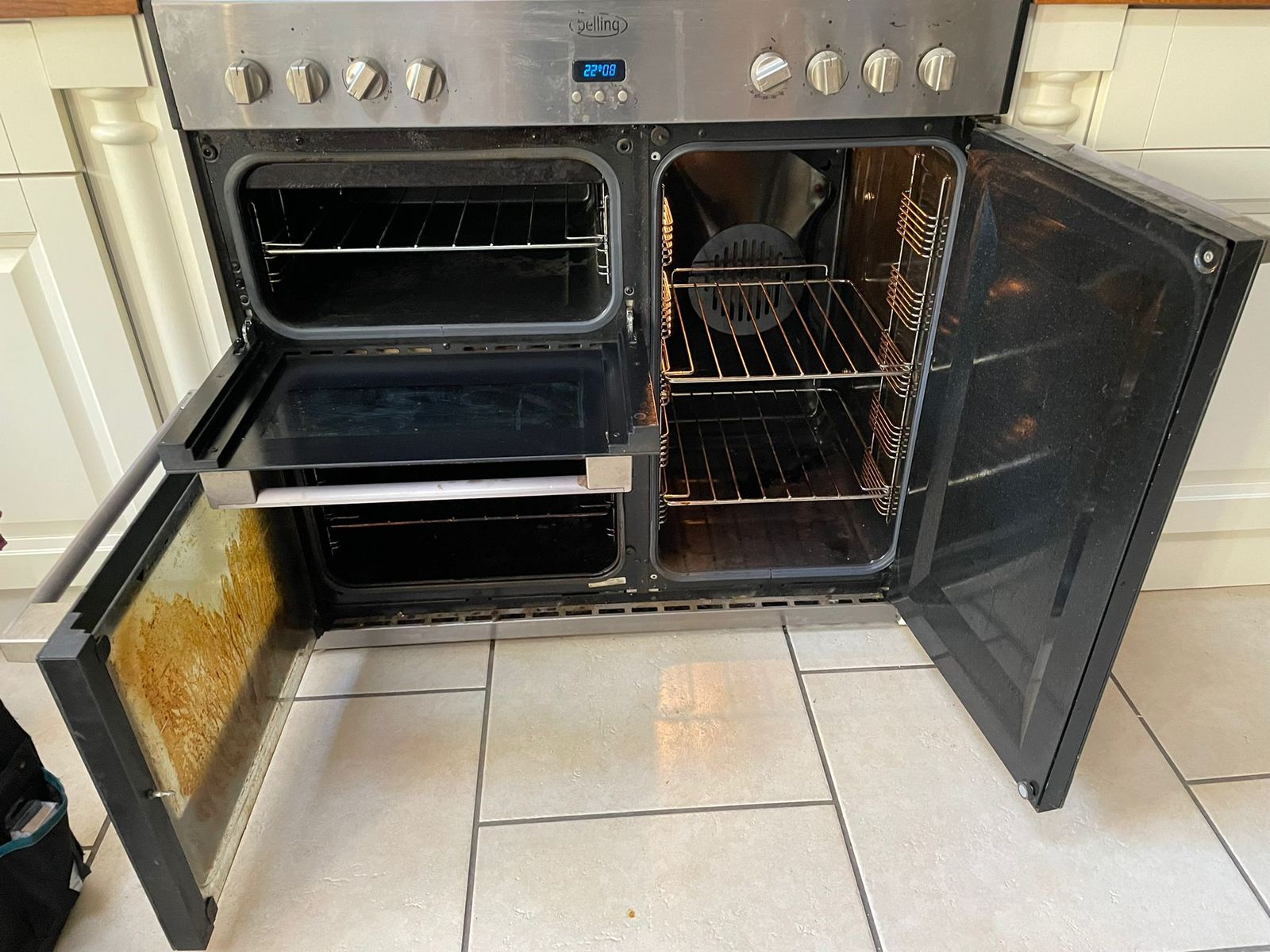 Oven Interior after professional cleaning — restored finish