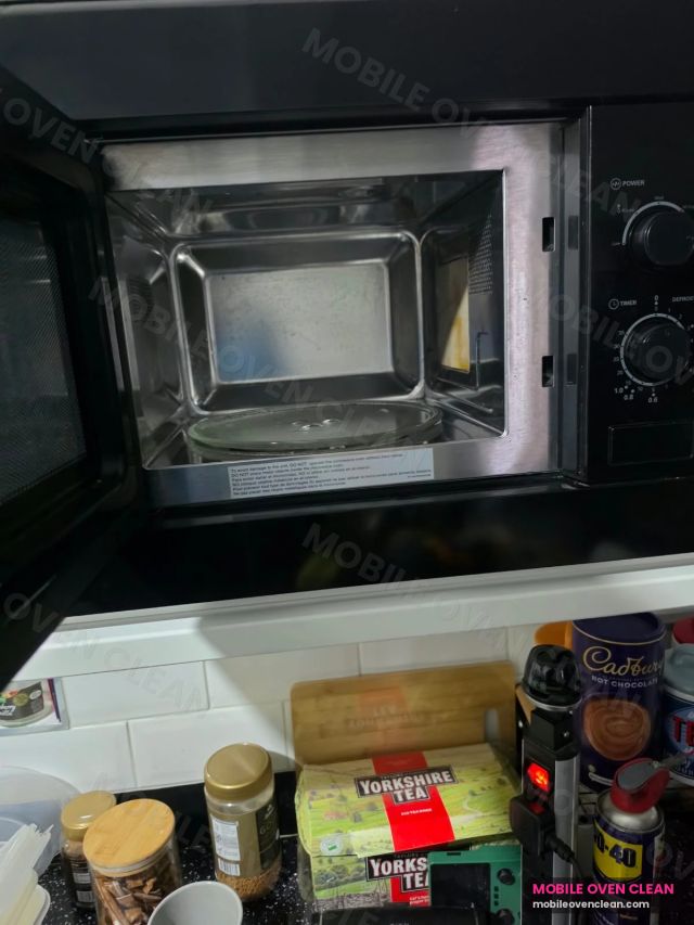 Microwave after professional oven cleaning in Fallings Park, Wednesfield WV11 — October 2026