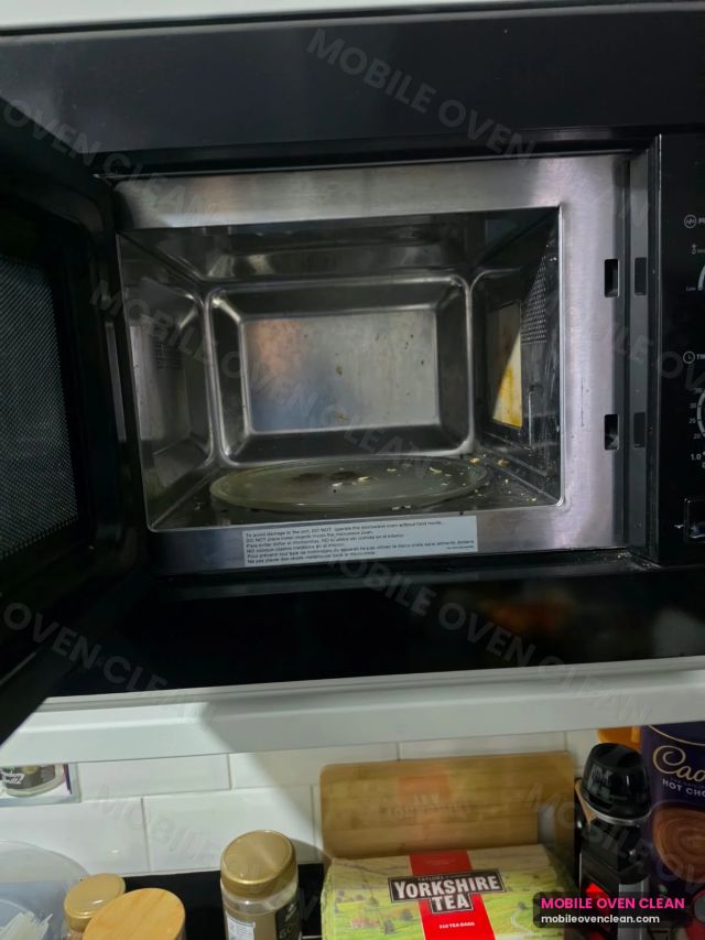 Microwave before professional oven cleaning in Fallings Park, Wednesfield WV11 — October 2026