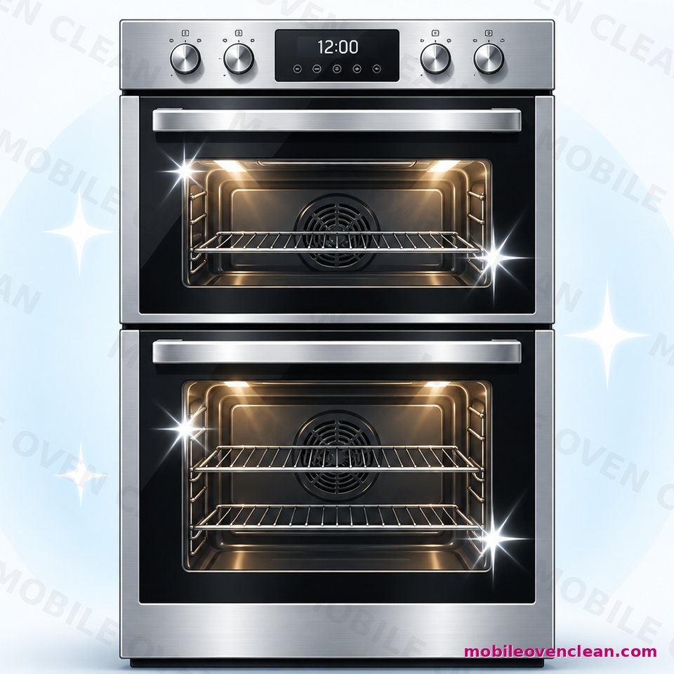 Double oven cleaning by Mobile Oven Clean